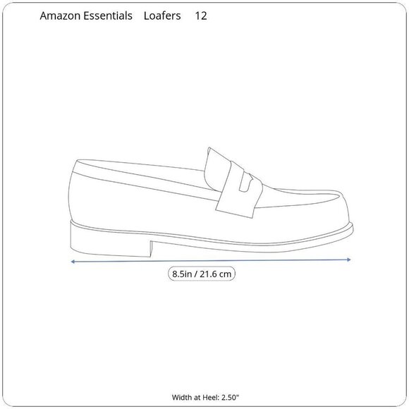 NWT Boys Child Sz 12 Loafers Dress Shoes Slide On Black Unisex Amazon Essentials - Picture 3 of 7